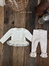 ［marron］Frill lace tops