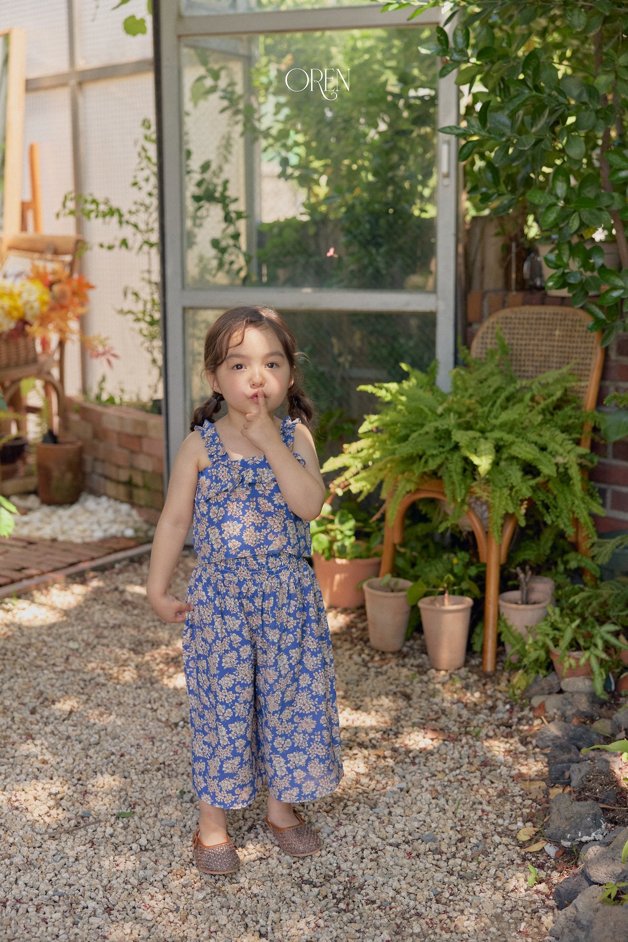 ［OREN］Mellow pleats set up (kids)