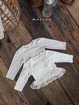 ［marron］Frill lace tops