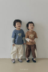 ［The beige］Side-Seam Corduroy Pants