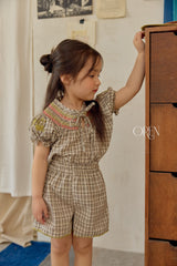 ［OREN］Marceau check embroidery set up