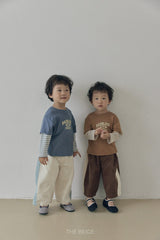 ［The beige］Side-Seam Corduroy Pants