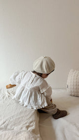 ［mimi market］Shoulder frill blouse