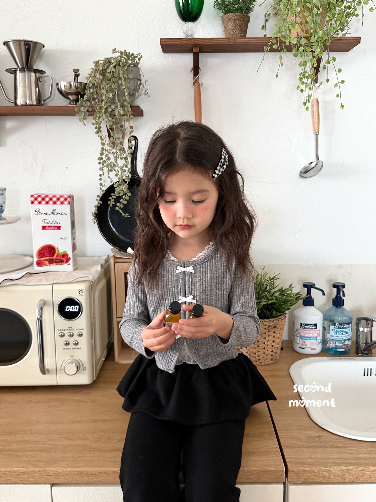 ［second moment］To lace ribbon cardigan
