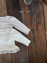 ［marron］Frill lace tops