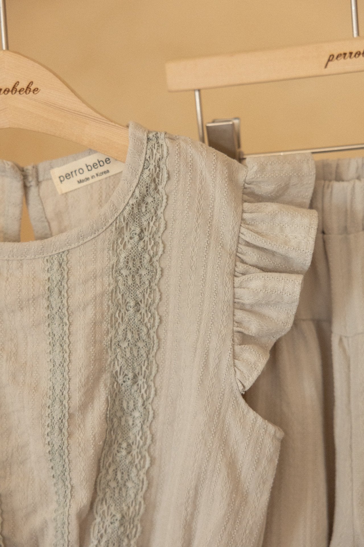 ［perrobebe］Mila frill Setup (gray)