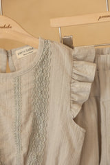 ［perrobebe］Mila frill Setup (gray)