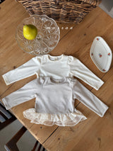 ［marron］Frill lace tops