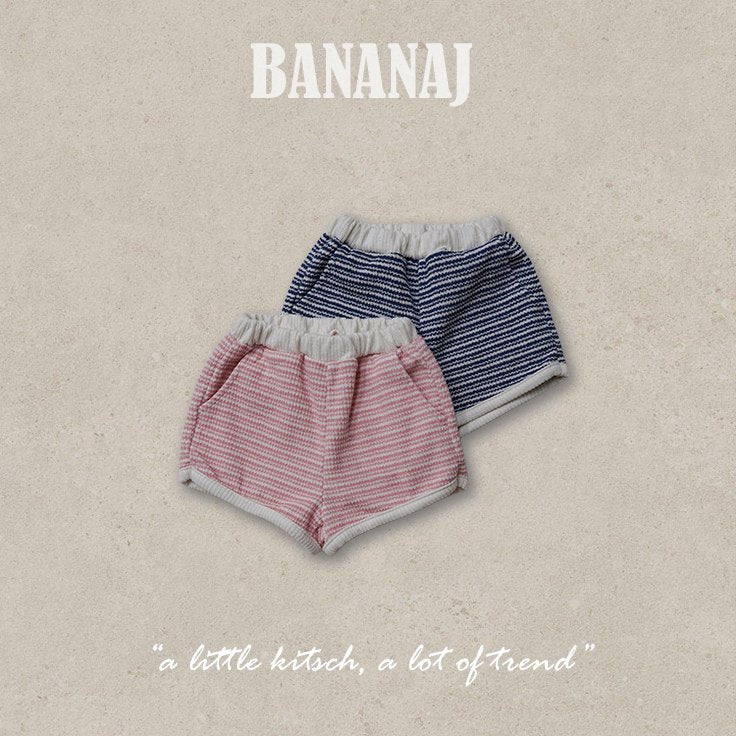 ［BANANAJ］Knit stripe pants