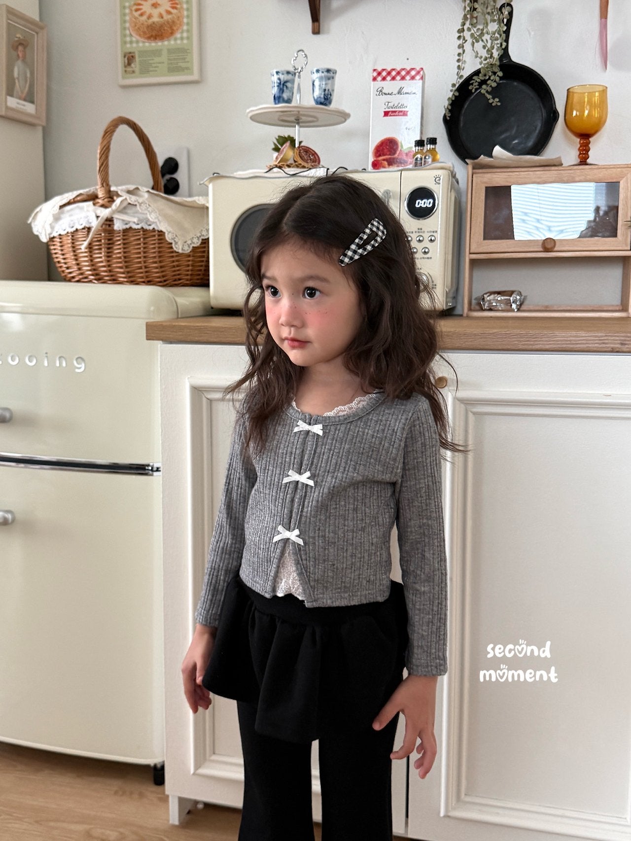 ［second moment］To lace ribbon cardigan