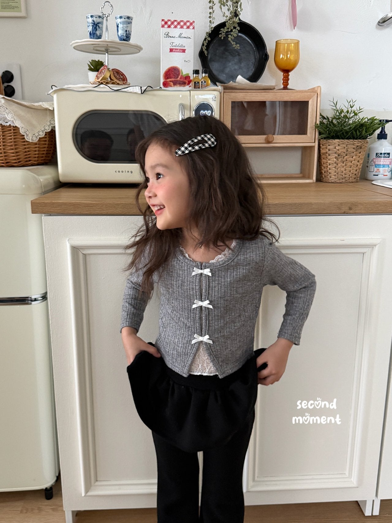 ［second moment］To lace ribbon cardigan