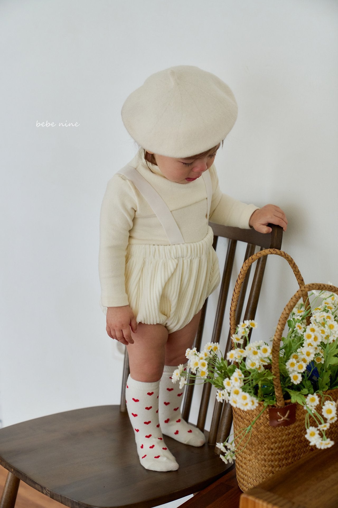［bebenine］Nine Heart Knee Socks Set