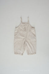 ［The beige］Binding overalls