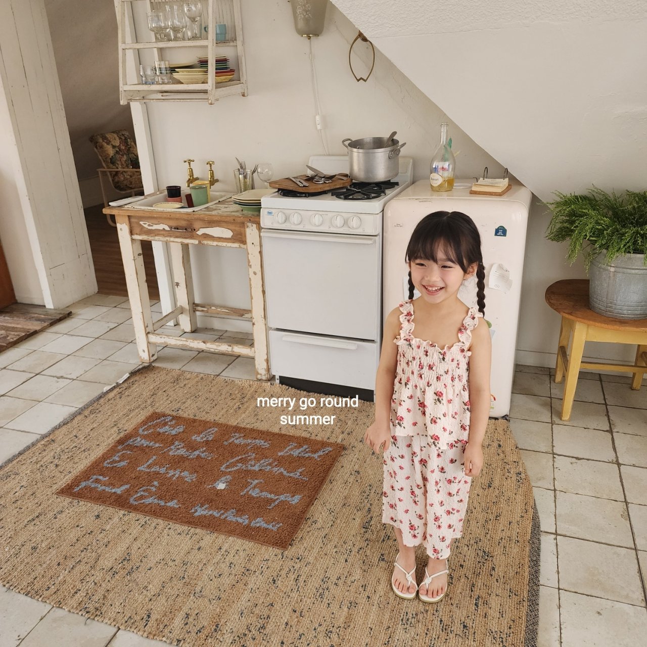 ［merry go round］Smock set