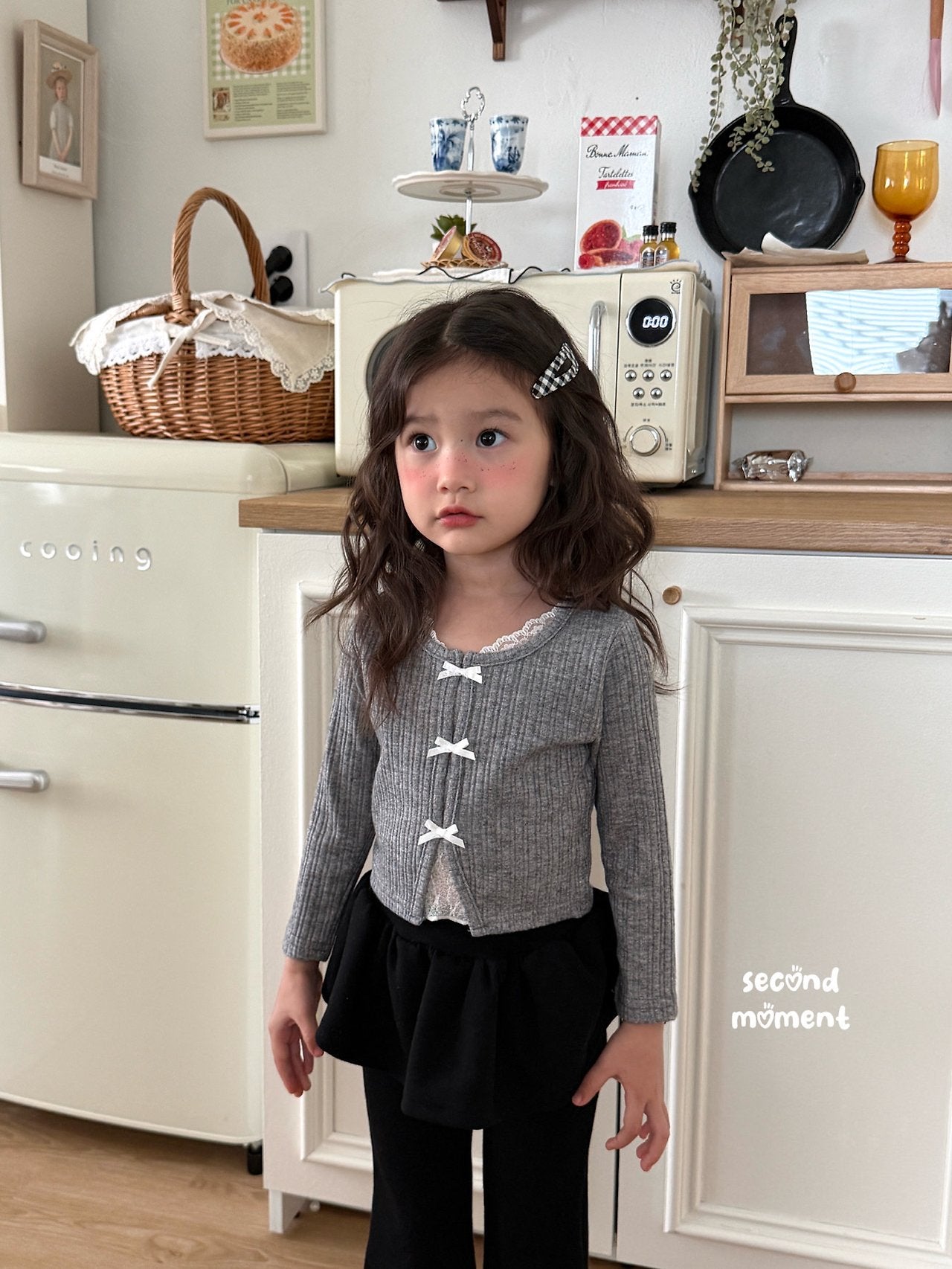 ［second moment］To lace ribbon cardigan