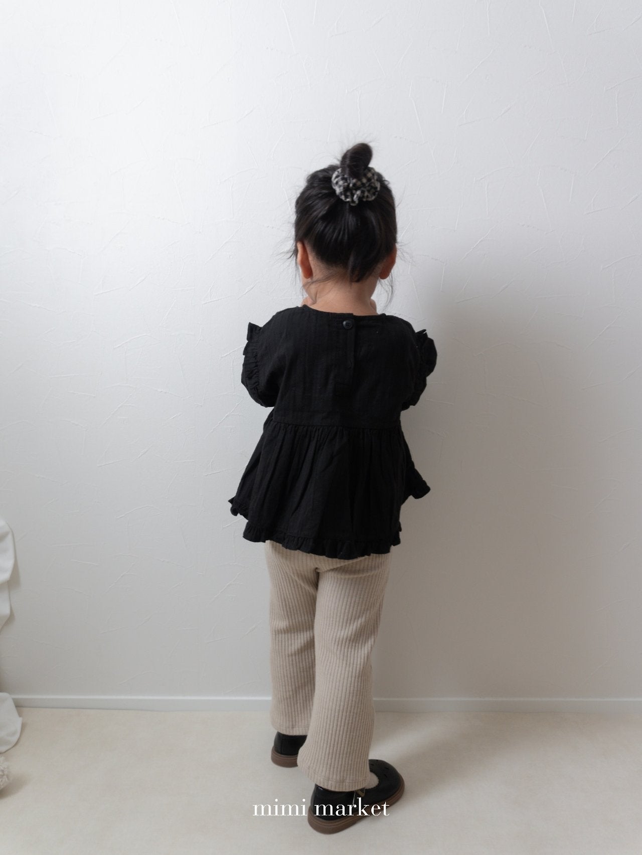 ［mimi market］Shoulder frill blouse