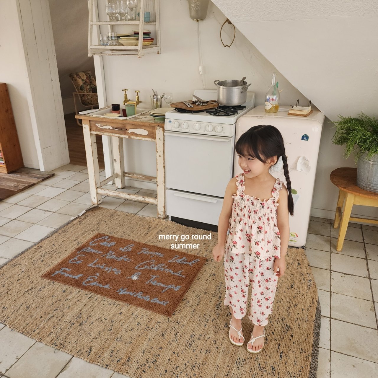 ［merry go round］Smock set