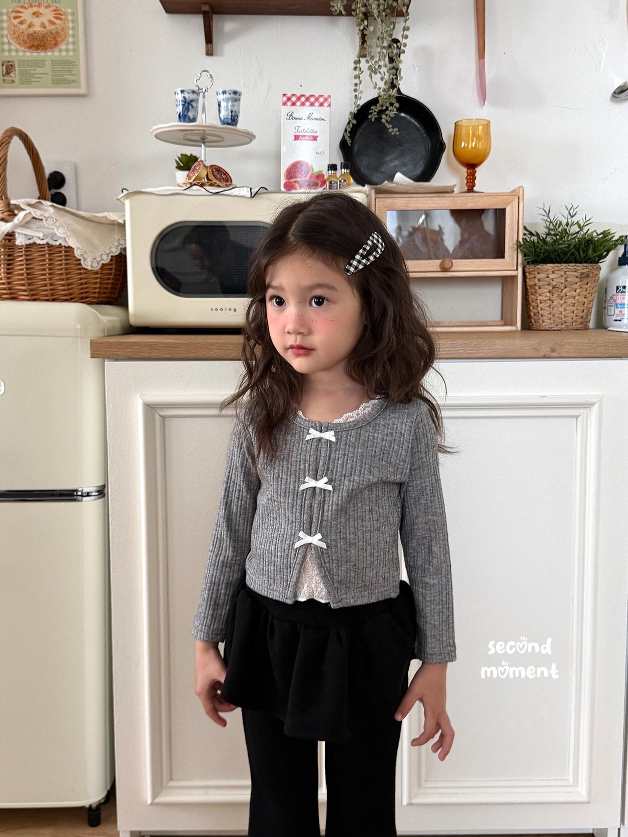 ［second moment］To lace ribbon cardigan