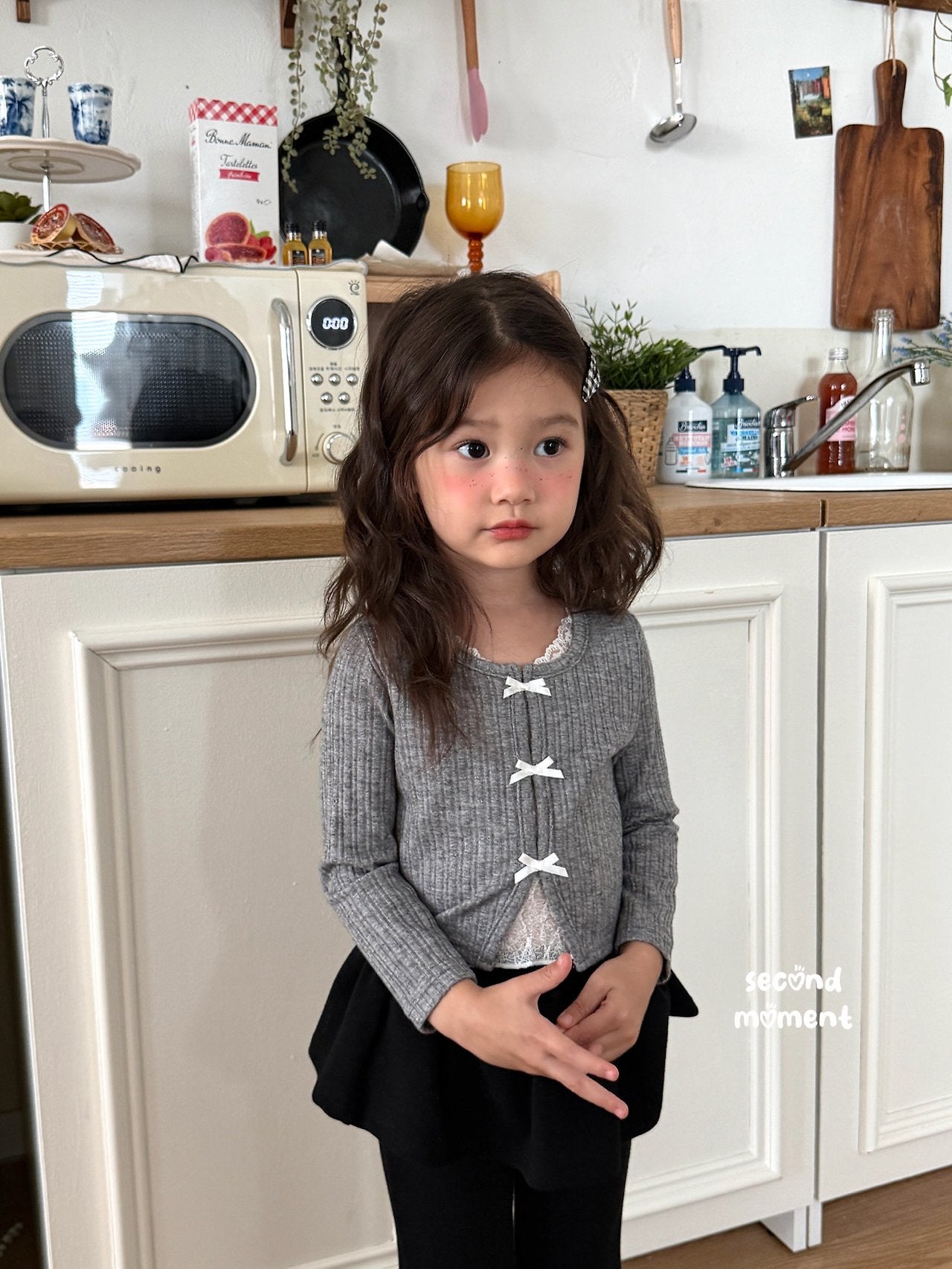 ［second moment］To lace ribbon cardigan