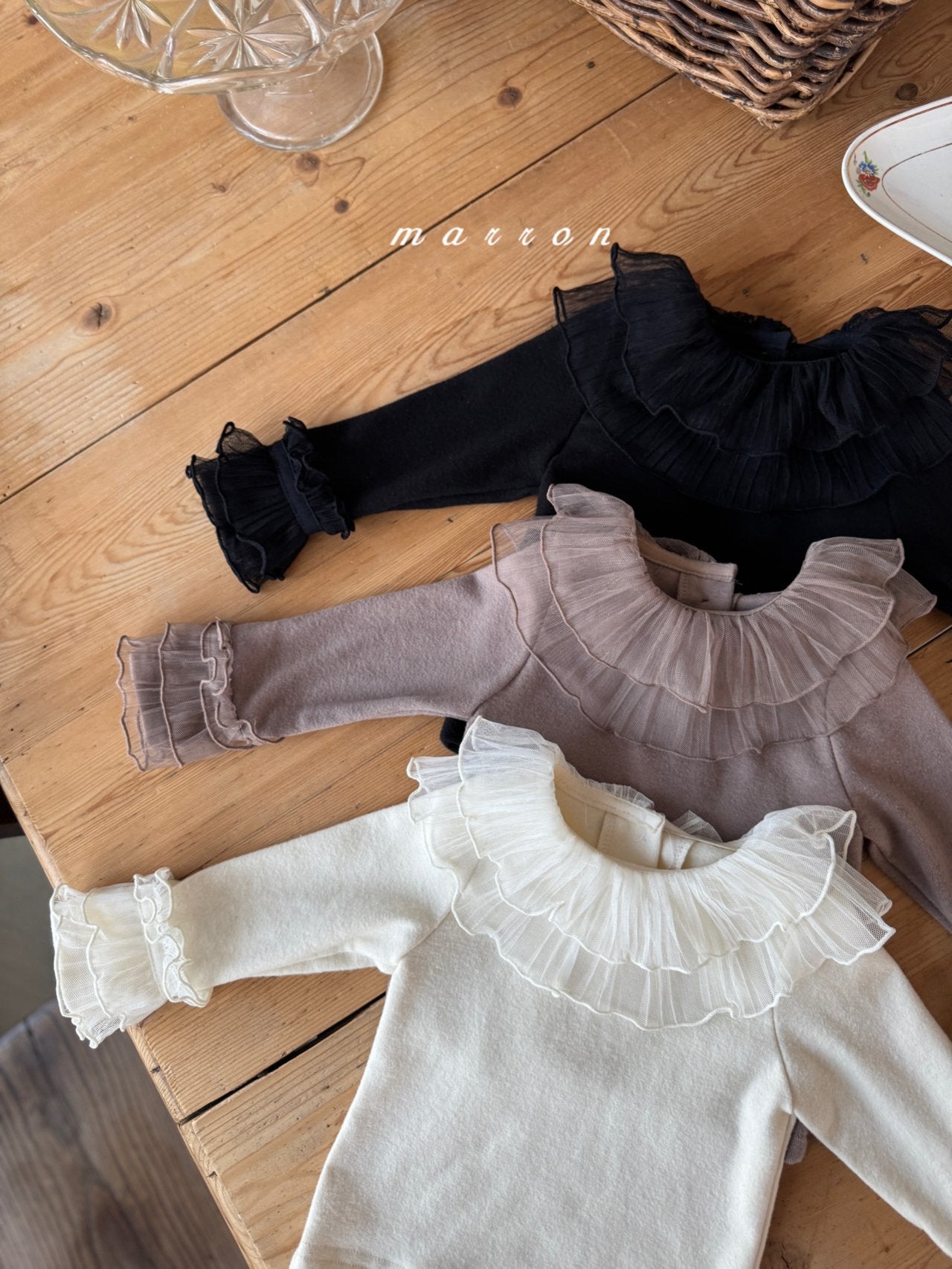 ［marron］Stella lace tops