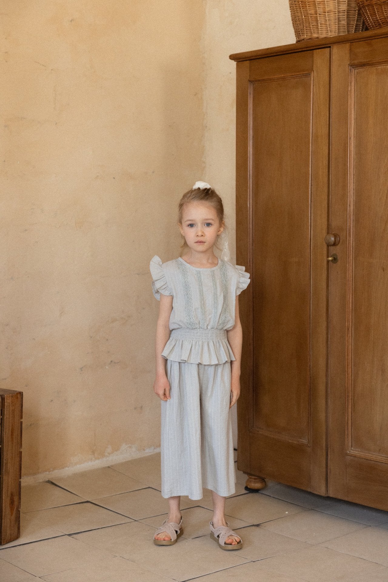 ［perrobebe］Mila frill Setup (gray)