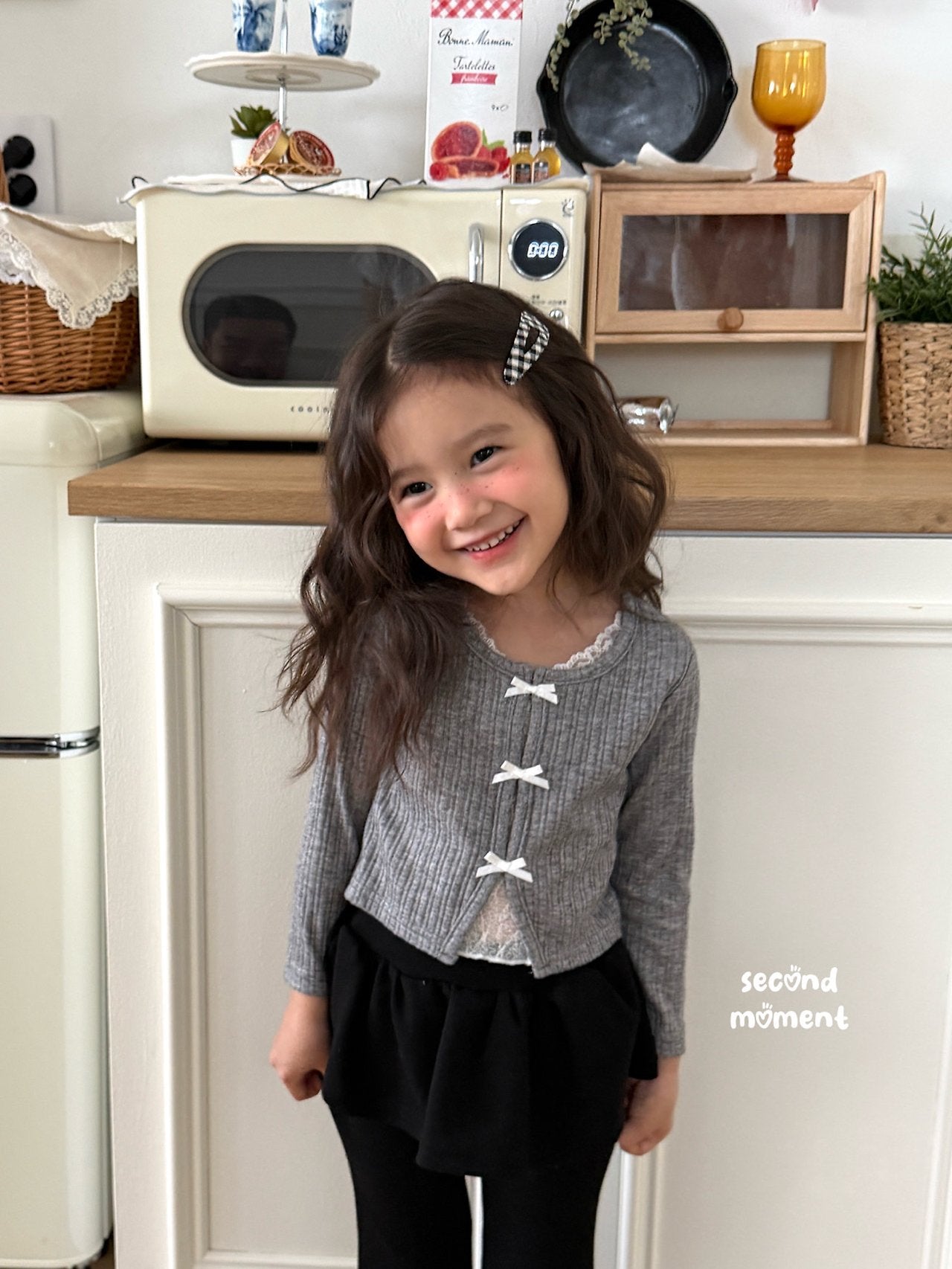 ［second moment］To lace ribbon cardigan