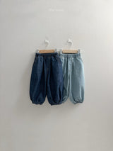 ［minirobe］Slub denim jogger pants