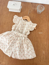 ［ohho］Madeleine flower wing blouse