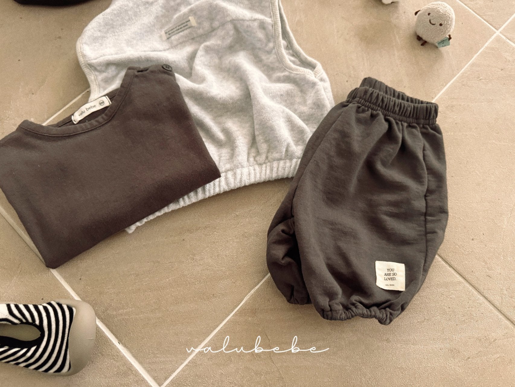 ［valubebe］Patch banding pants (baby & kids)