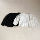 ［mimi market］Shoulder frill blouse