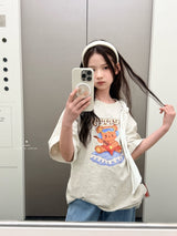 ［comma］Berry bear tee