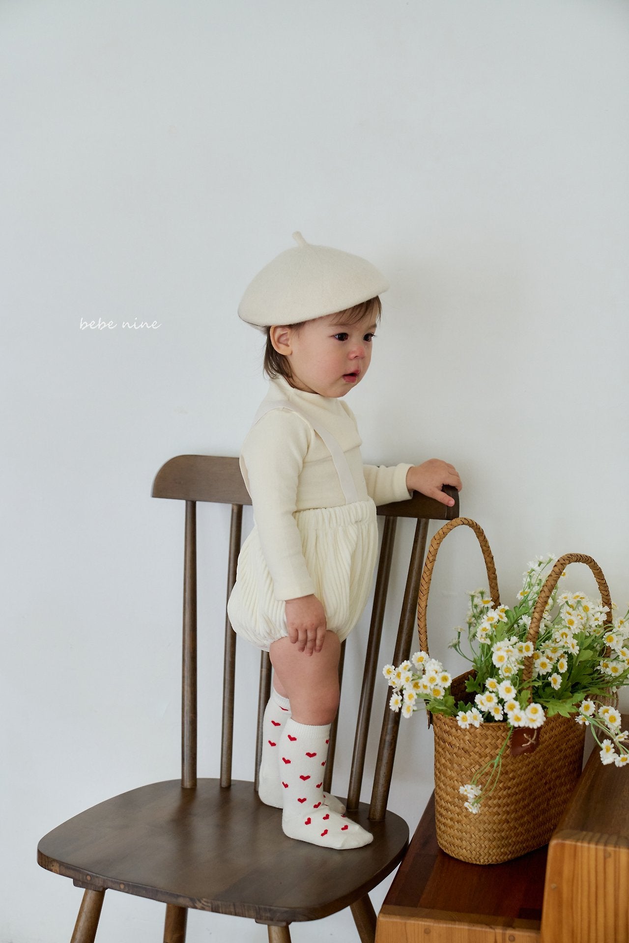 ［bebenine］Nine Heart Knee Socks Set