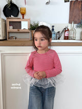 ［second moment］Juju stripe shasha tops