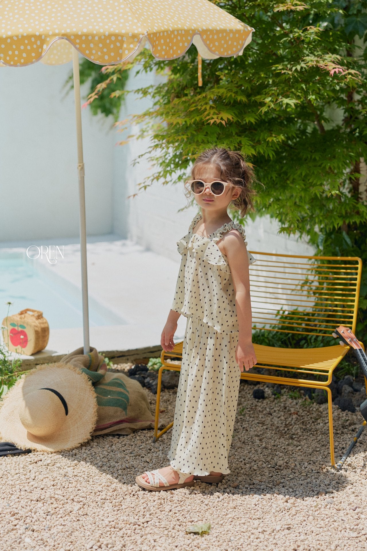 ［OREN］Mellow pleats set up (kids)