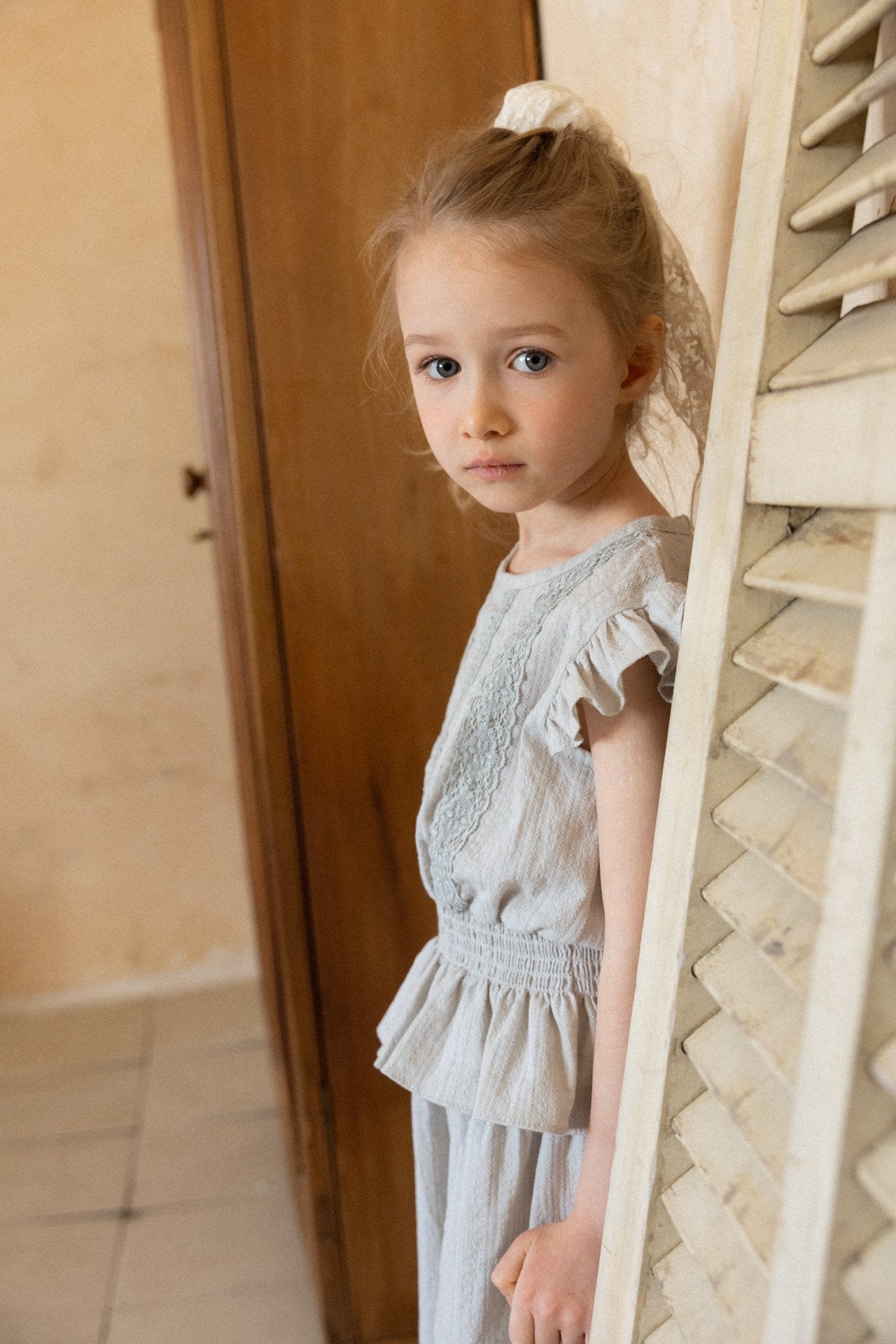 ［perrobebe］Mila frill Setup (gray)