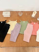 ［ohho］Color capri pants