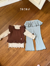 ［jujua］Frill sleeveless tops
