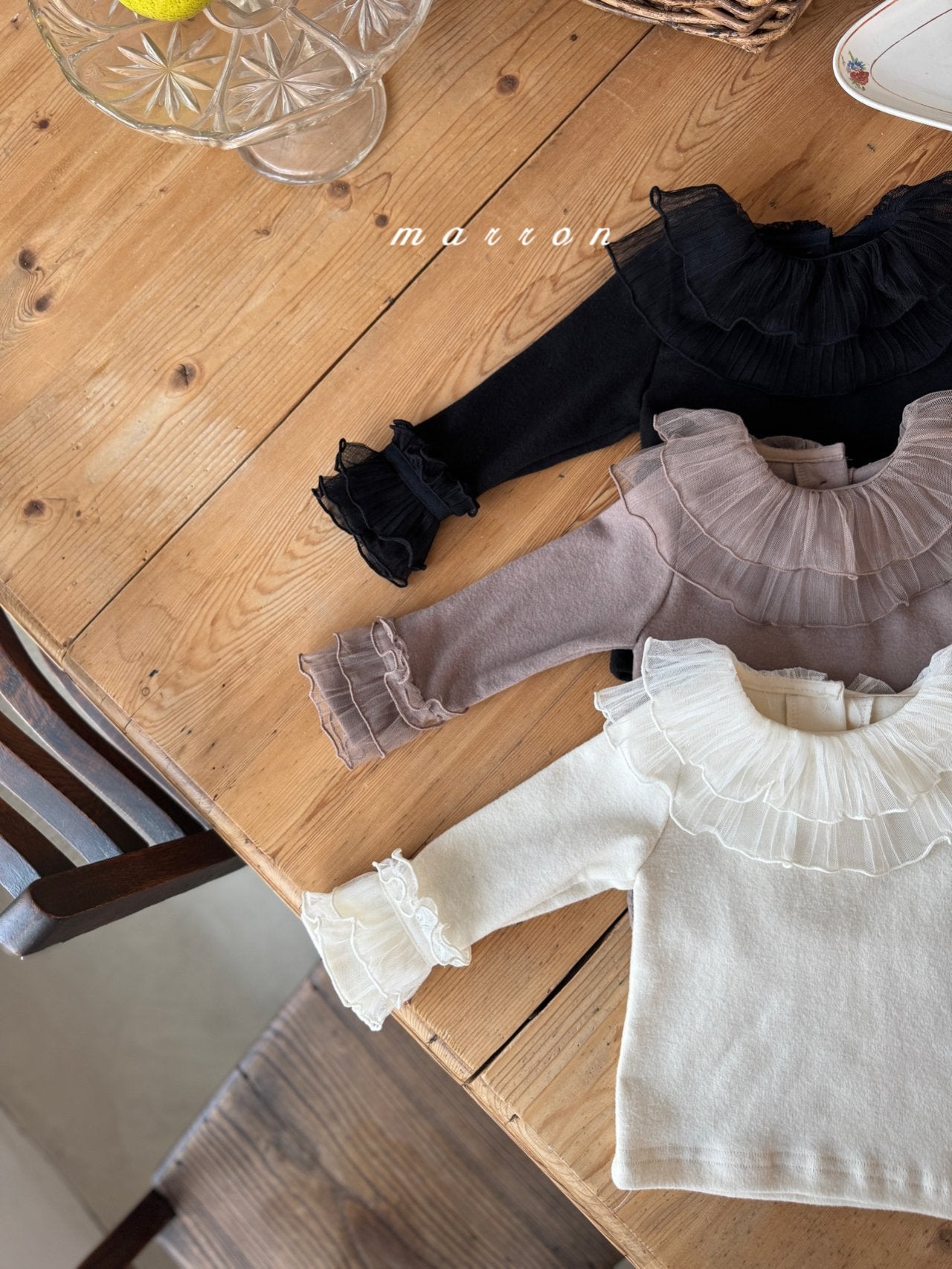 ［marron］Stella lace tops