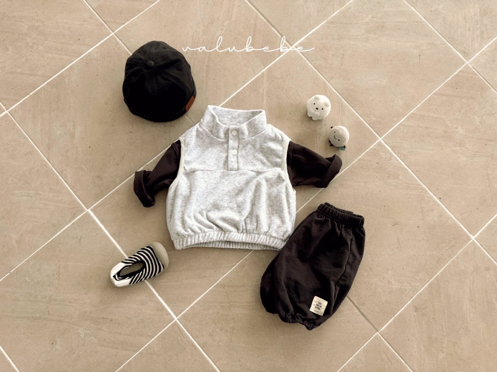 ［valubebe］Patch banding pants (baby & kids)