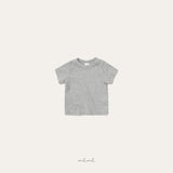 ［melmel］Ribbed half tee
