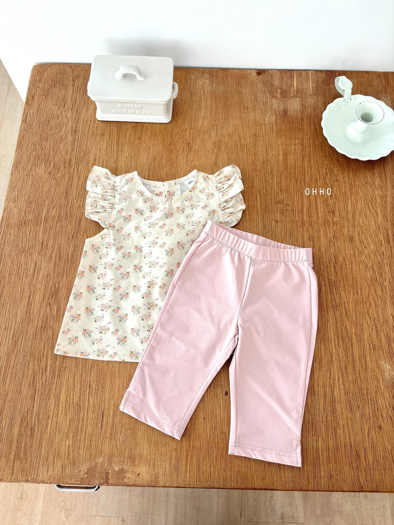 ［ohho］Color capri pants