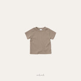 ［melmel］Ribbed half tee