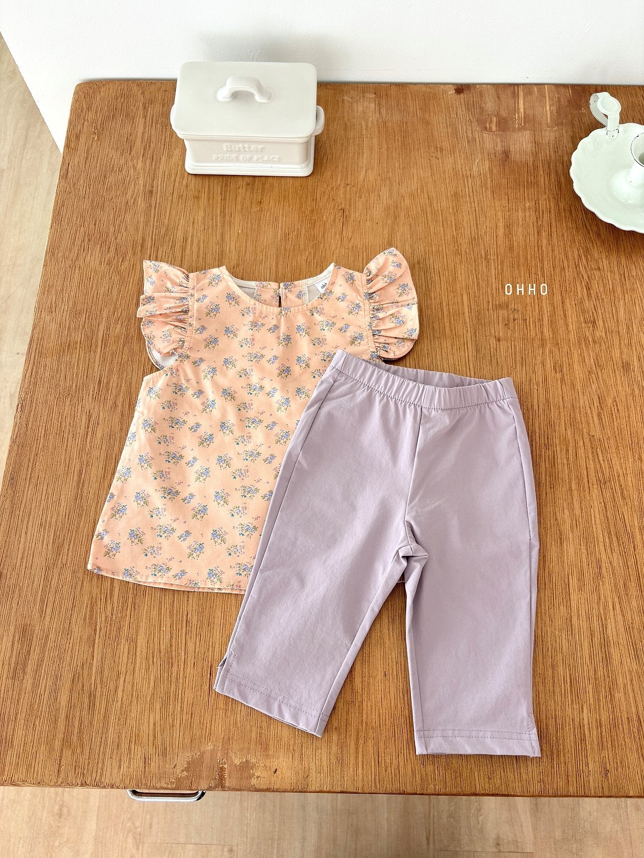 ［ohho］Color capri pants