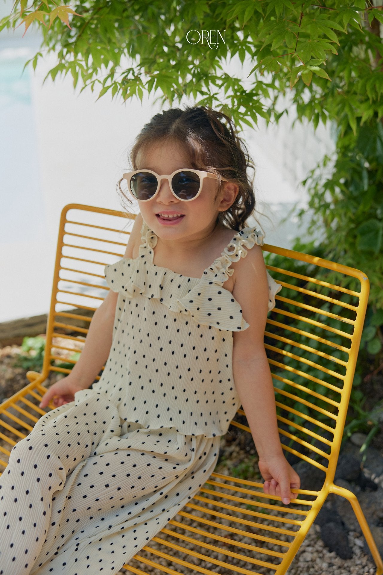 ［OREN］Mellow pleats set up (kids)