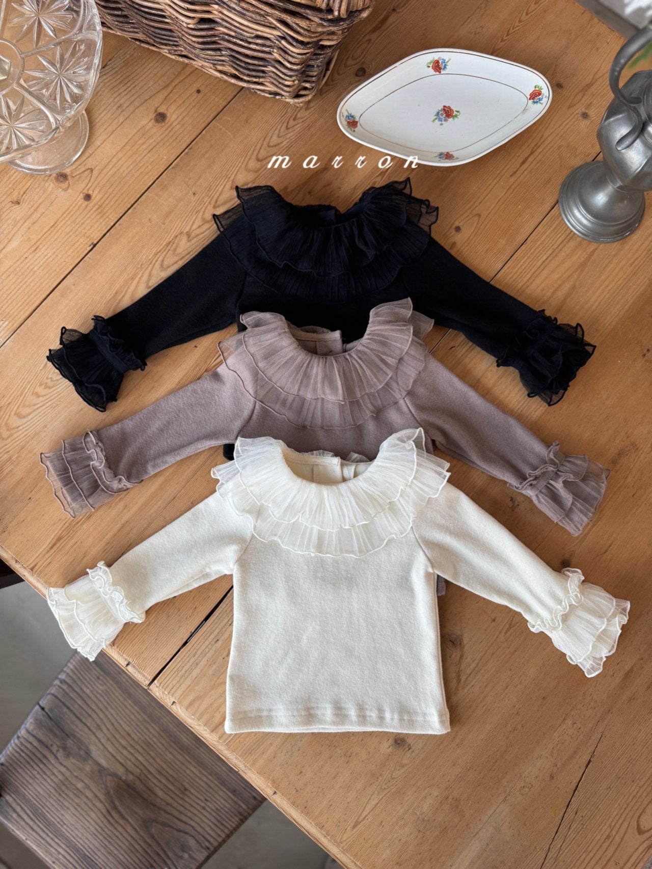 ［marron］Stella lace tops