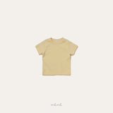 ［melmel］Ribbed half tee