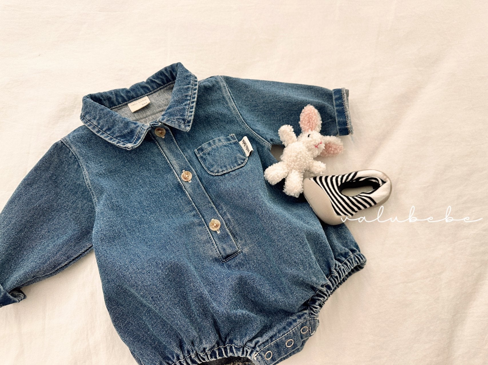 ［valubebe］Toto denim rompers (baby)
