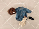 ［valubebe］Toto denim rompers (baby)
