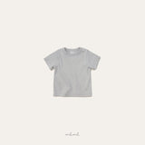 ［melmel］Ribbed half tee