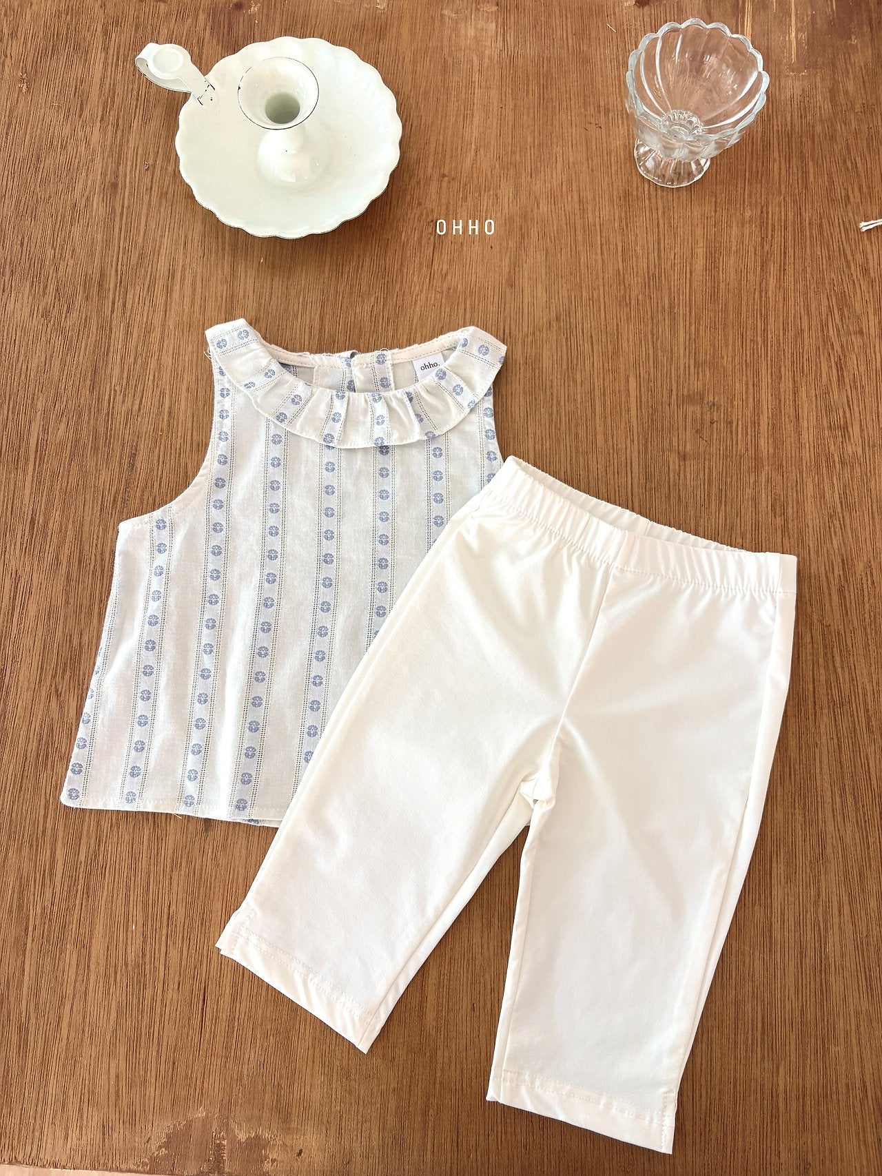 ［ohho］Color capri pants
